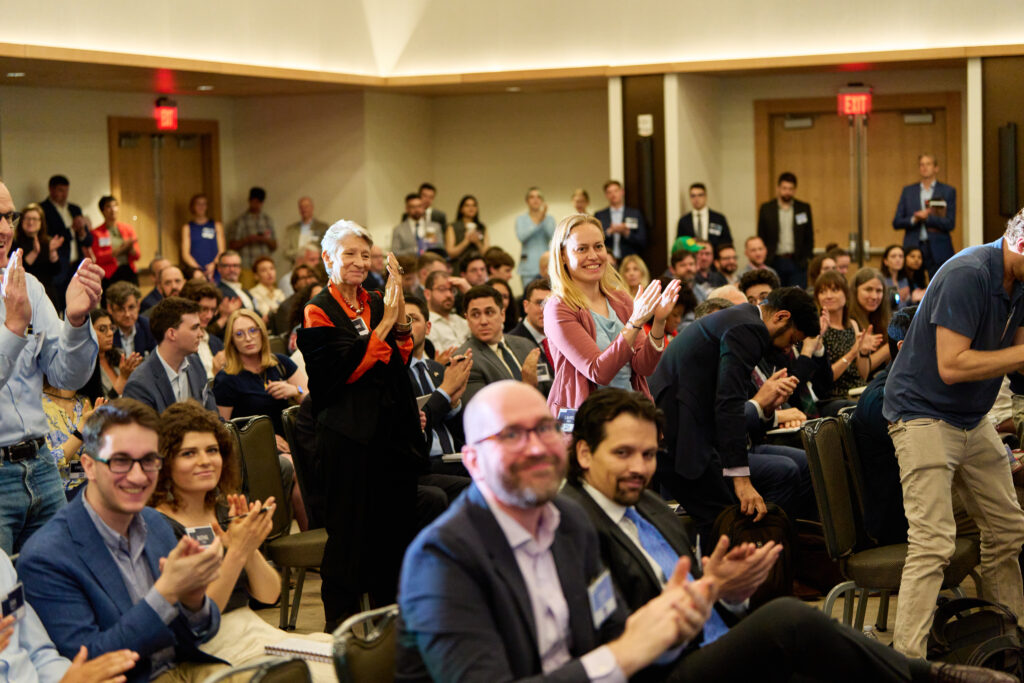 Audience clapping